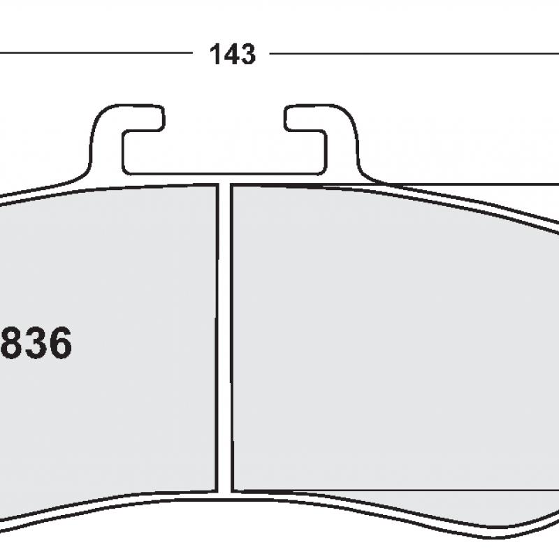 Endurance compound with less wear. Race brake pads - Ferrari / Panoz
Porsche / Saleen
PFC ZR27 caliper pad